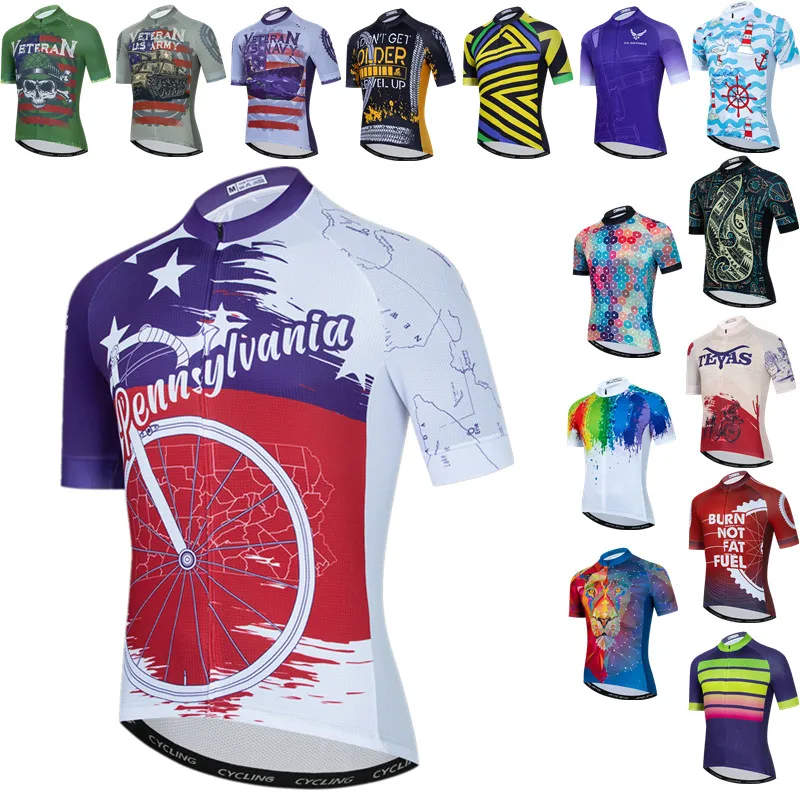 

Weimostar Bicycle Wheel Men's Cycling Jersey Summer Breathable Cycling Clothes Road Bicycle Shirt Pro Mountain Bike Jersey Tops