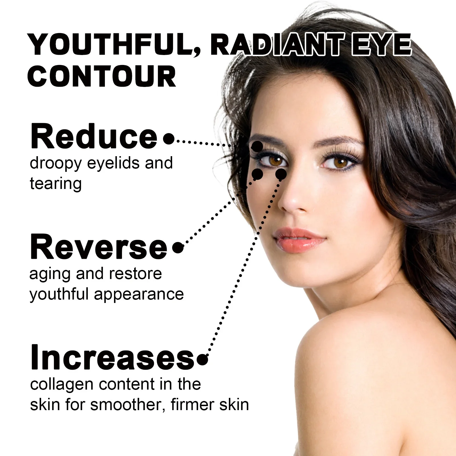 60ml Eelhoe Eye Tightening Cream Fading Wrinkle Eye Bags Dark Circles Firming Eye Skin Moisturizing Hydrating Anti-Wrinkle Cream 4