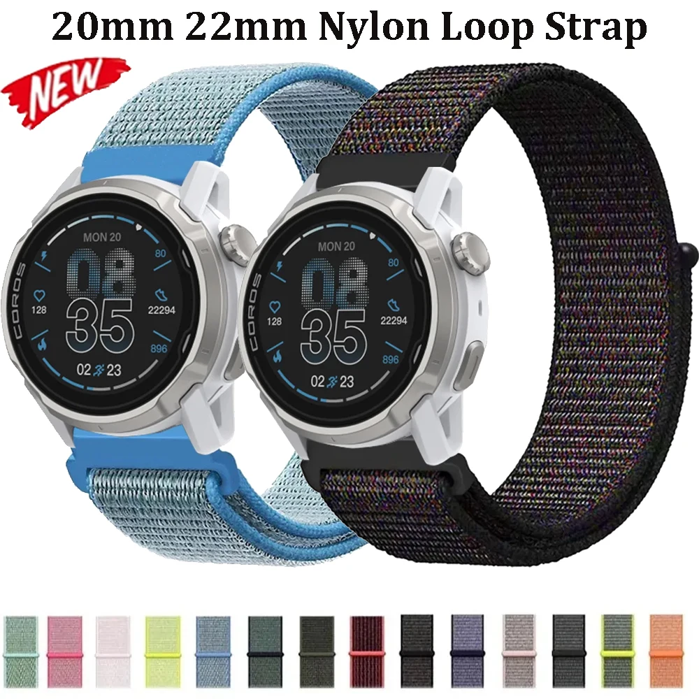 Comfortable Nylon Loop Strap for Smartwatches - 20mm/22mm