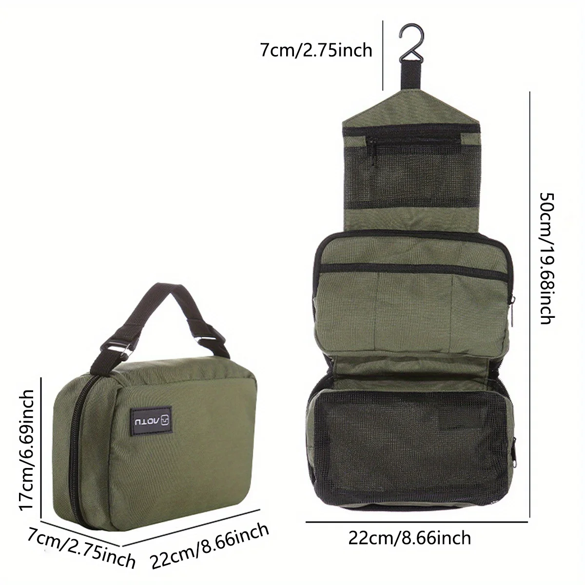 Hanging Men's Toiletry Bag Large Waterproof Cosmetic Bags Travel Organizer Lady Toiletries Makeup Toilet Foldable Bathroom Kit