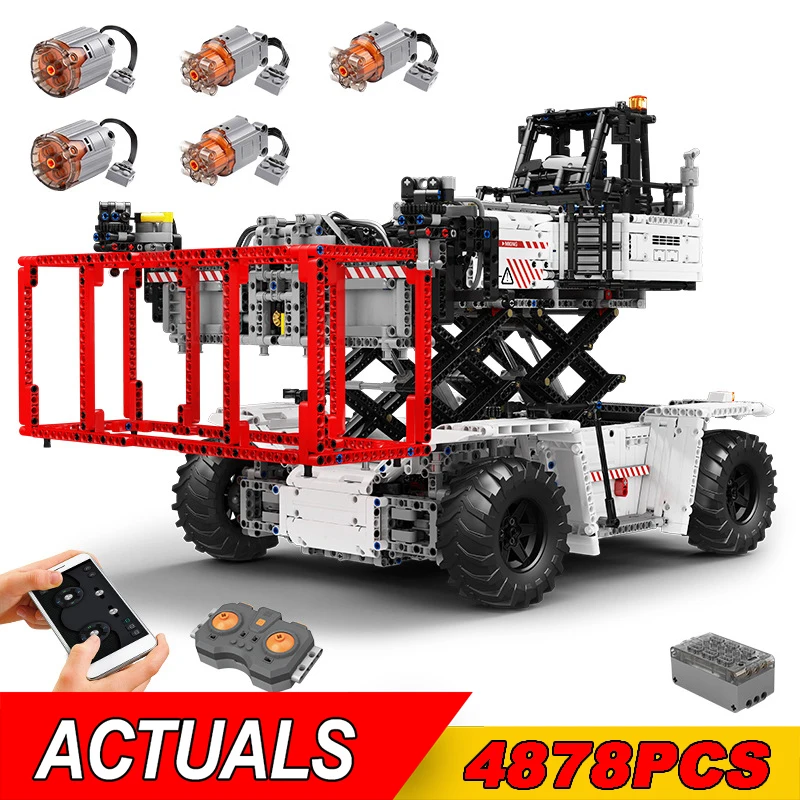

NEW 17030 APP Remote Control Technical Container Truck Building Model Set With Scissor Bricks Truck Toys Kids Moc Sets Gift Gift