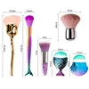 Nail Art Brush Remove Nail Dust Brush Acrylic UV Gel Polish Powder Cleaning Tool Beauty Makeup Brushes Manicure Accessories 6