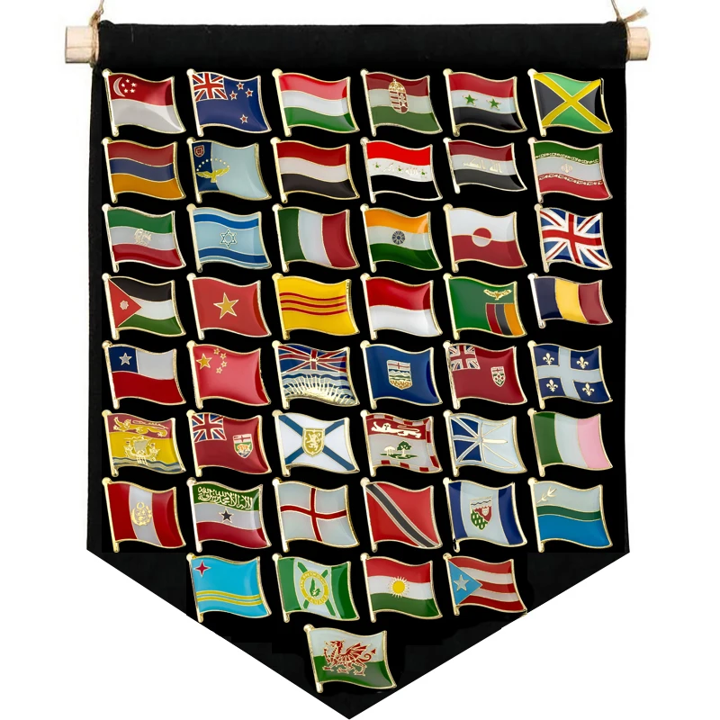 

National Flag Lapel Pin Country Flag Badge Flag Brooch International Travel Pins Collections