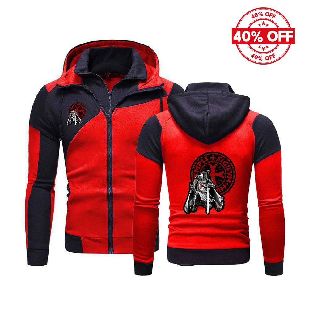 Mens Slim Punk Hooded Coat Autumn Zipper Jacket