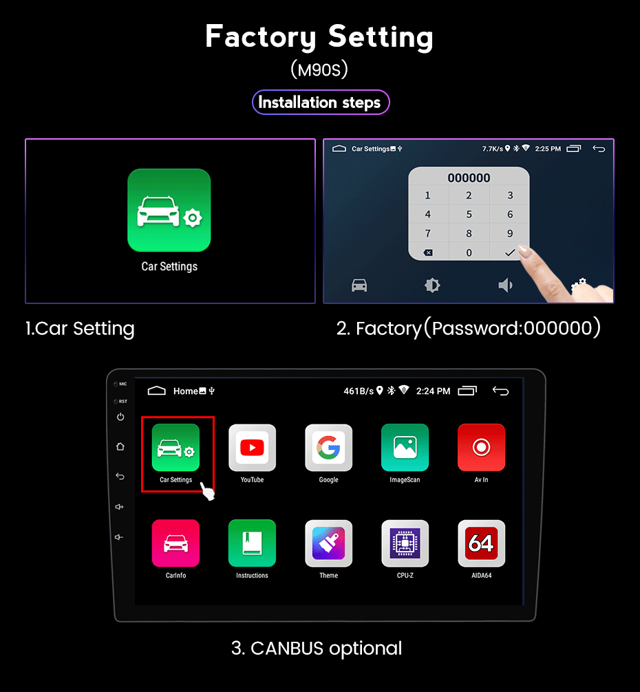 2 din 8GB+128GB Car Multimedia Radio Video Player 2din Android Auto For