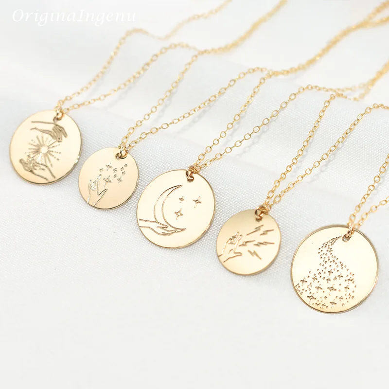 Mystical Marseille Necklace Magic Jewelry Handmade 14K Gold Filled