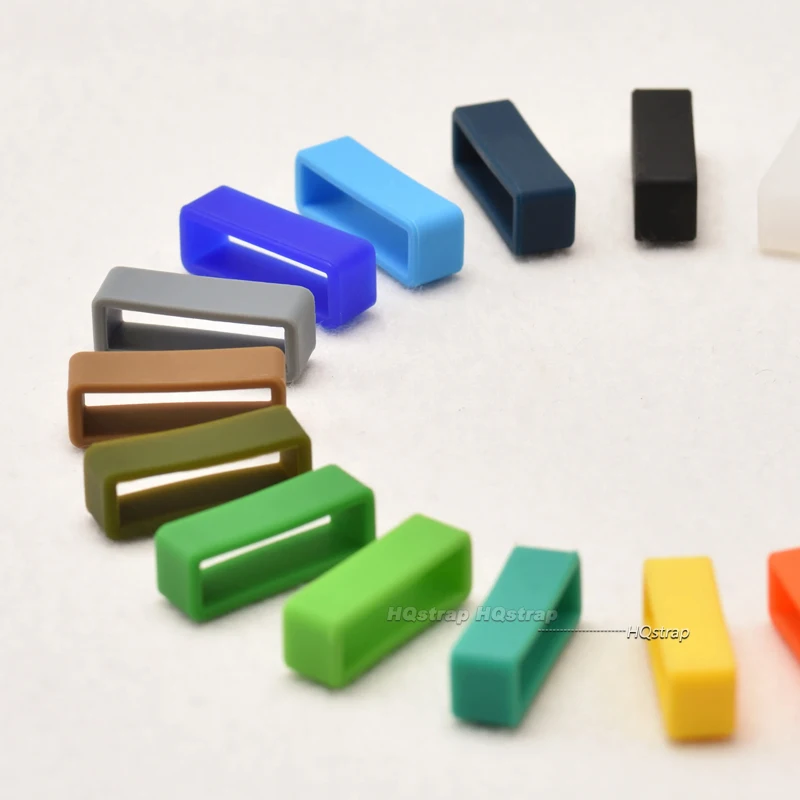 6 anelli di ricambio in gomma per cinturino per orologio Polar Pacer/Ignite 2/Ignite/Unite, supporto per cinturino in silicone da 20 mm