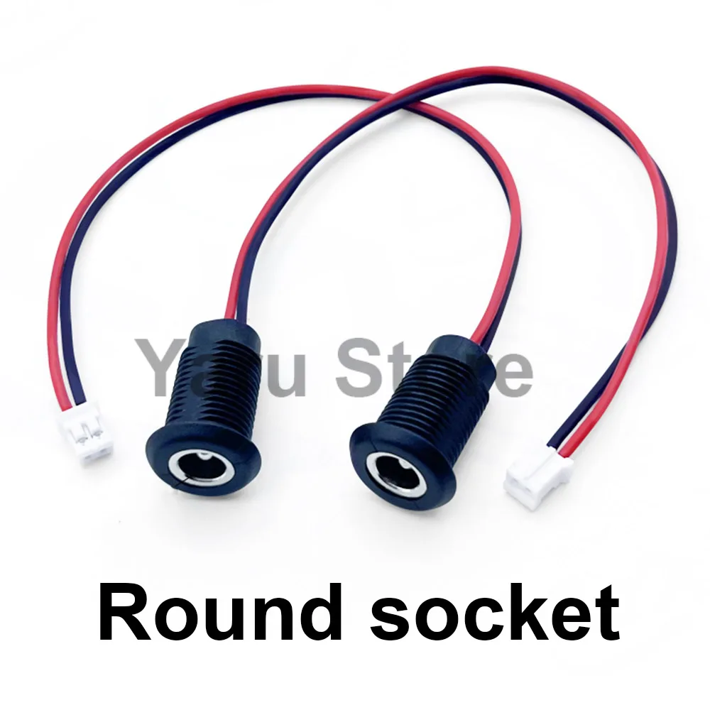 DC 5.5 x 2.1mm 5521 소켓 DC 전원 공급 장치 잭 소켓 플러그 암 패널 마운트 커넥터 5.5 x 2.1mm PH 2.0 어댑터