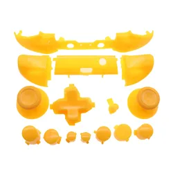 16 - Color Custom Bumper and Trigger Button Mod Kit for Xbox One S Controller (Yellow)