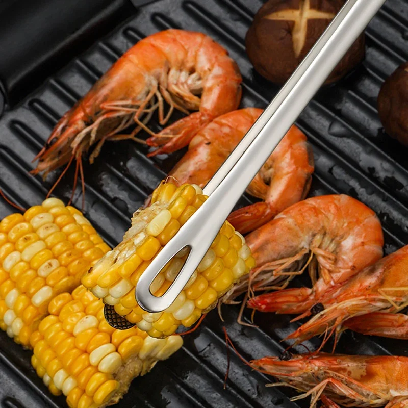 Food Tongs Stainless Steel Barbecue Tongs Meat Salad Food Serving Tweezers Long BBQ Grill Cooking Kitchen Utensils food tongs