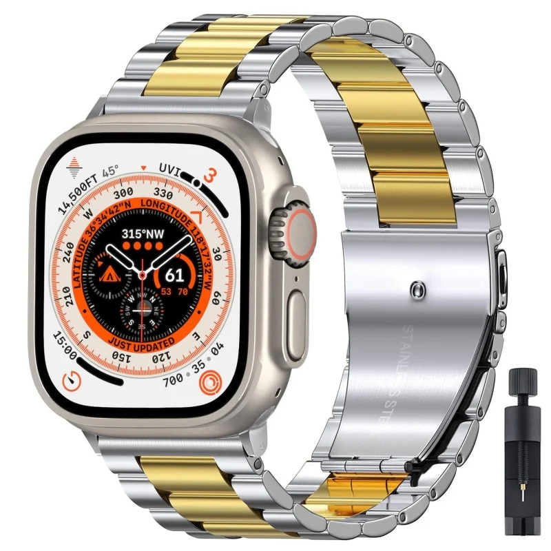 Premium Stainless Steel Watch Strap - Elegant Metal Bracelet