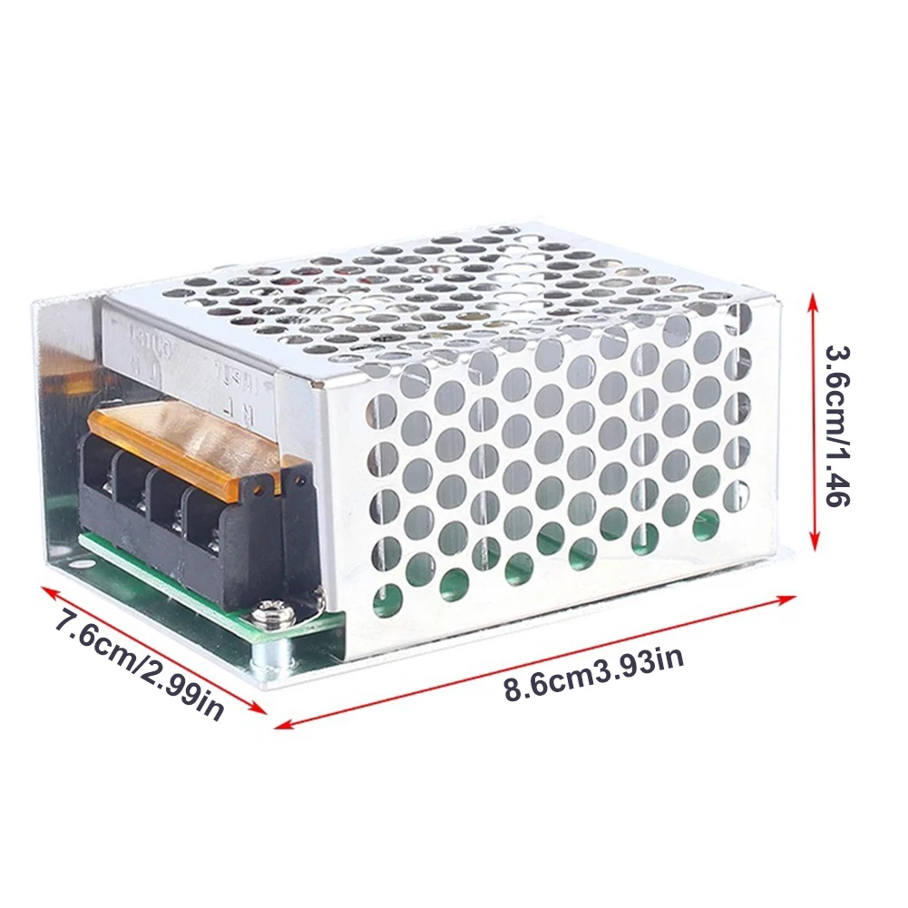 4000W Thyristor Electronic Voltage Regulator Controller with Case AC 220V High Power Speed Controller