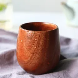 100ml Handcarved Wooden Tea Cup with Creative Pattern - 100ml (Wood)