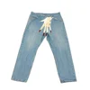 Man Jeans Cargo Pants Y2k for Men Hand Printed Clothing Baggy Fashion Classic Denim Trousers Male New Korean Washed Fashion 2