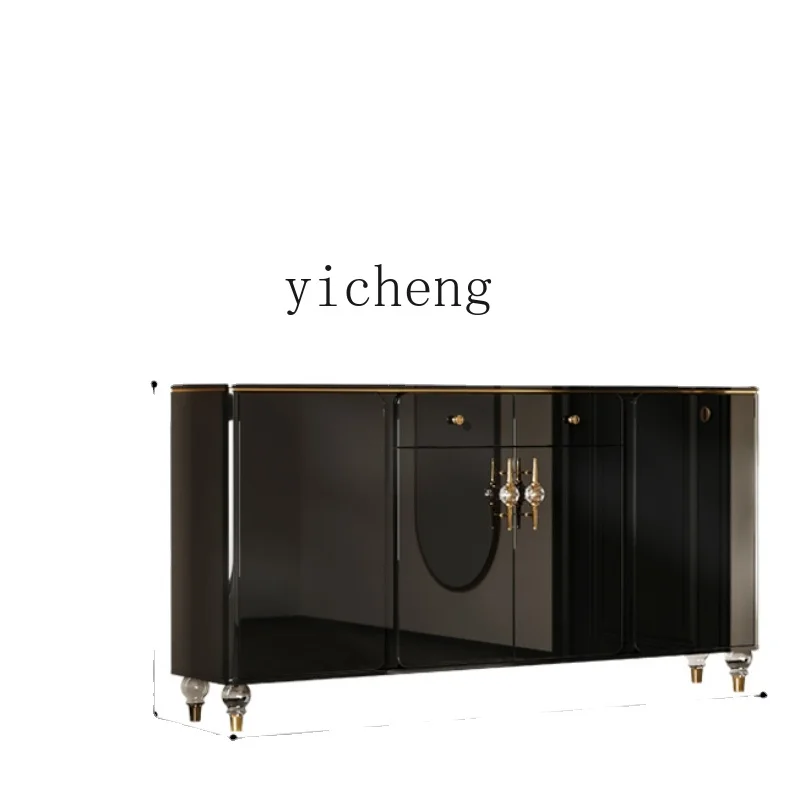 

ZC Shoe Cabinet High-Grade Sense Home Doorway Large Capacity Modern Small Apartment Black Home Entrance Cabinet