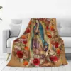 Our Lady Of Guadalupe Virgin Mary Catholic Mexic Blankets Fleece Warm Sofa Throw Blankets For Home Office Throws Bedspread Quilt 6
