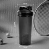 New 600ml Protein Powder Shaker Bottle Leak Proof Water Bottle for Gym Fitness Training Sport Shaker Mixing Cup with Scale 6