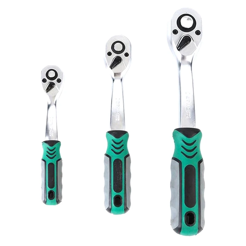 

Комплект гаечных ключей с храповым механизмом с 72 зубцами 1/4/3/8/дюйма, телескопический рукав, регулируемый крутящий момент, противоскользящий гаечный ключ