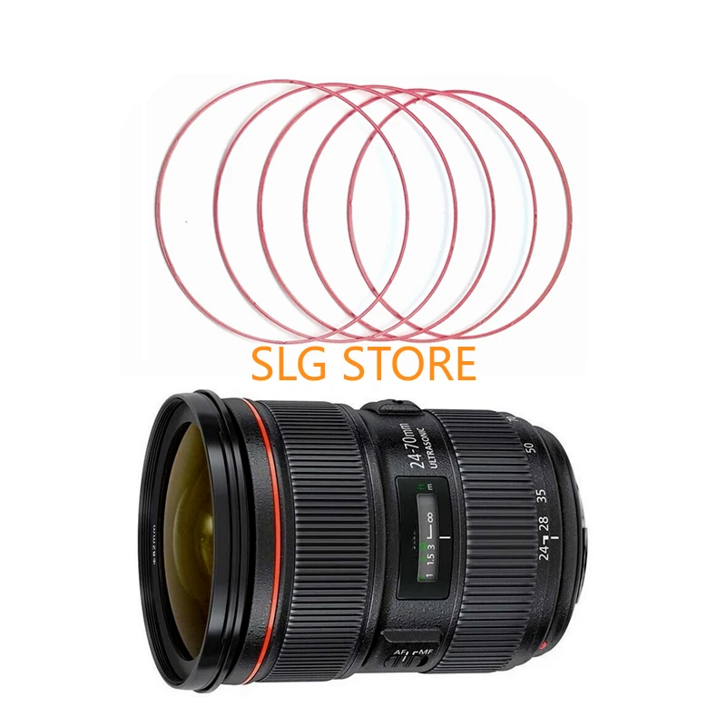 Camera Repair Parts For Canon EF 24-70 mm 24-70mm 1:4 L F/4L IS USM / 24-105 mm f2.8L II USM Lens Red focus Ring Line Circle