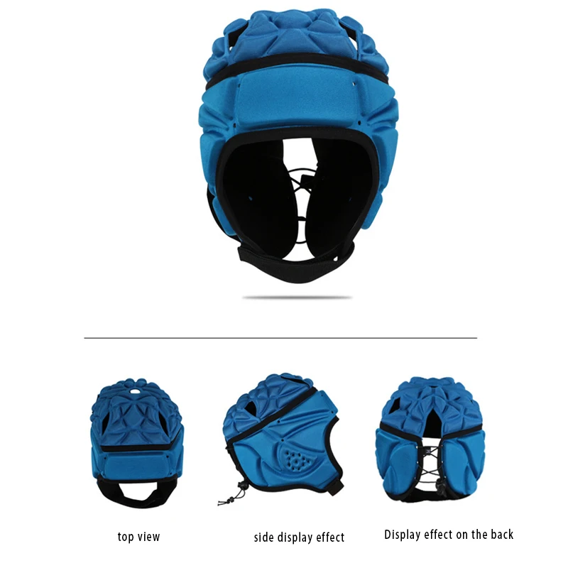 Profession Football Soccer Baseball Goalkeeper Helmet Sports Rugby Cap Head Guard Goalie Roller Hat Fiber Head Protector
