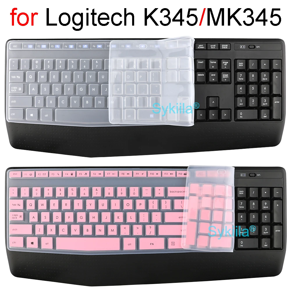 Keyboard Cover For Logitech Mk345 K345 Protective Protector Skin Case Black Clear Silicon Skin Computer - Keyboard Covers - AliExpress