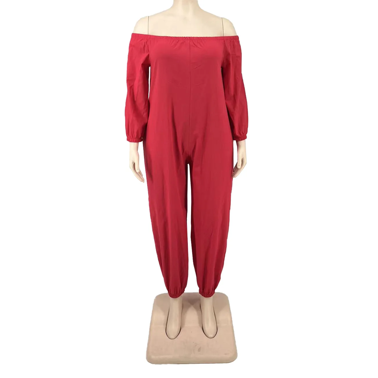 Solid Loose Long Jumpsuit Women Off Shoulder One Piece Outfit 2023 Autumn Lady Fashion Pants Summer Female Elegant Jumpsuits