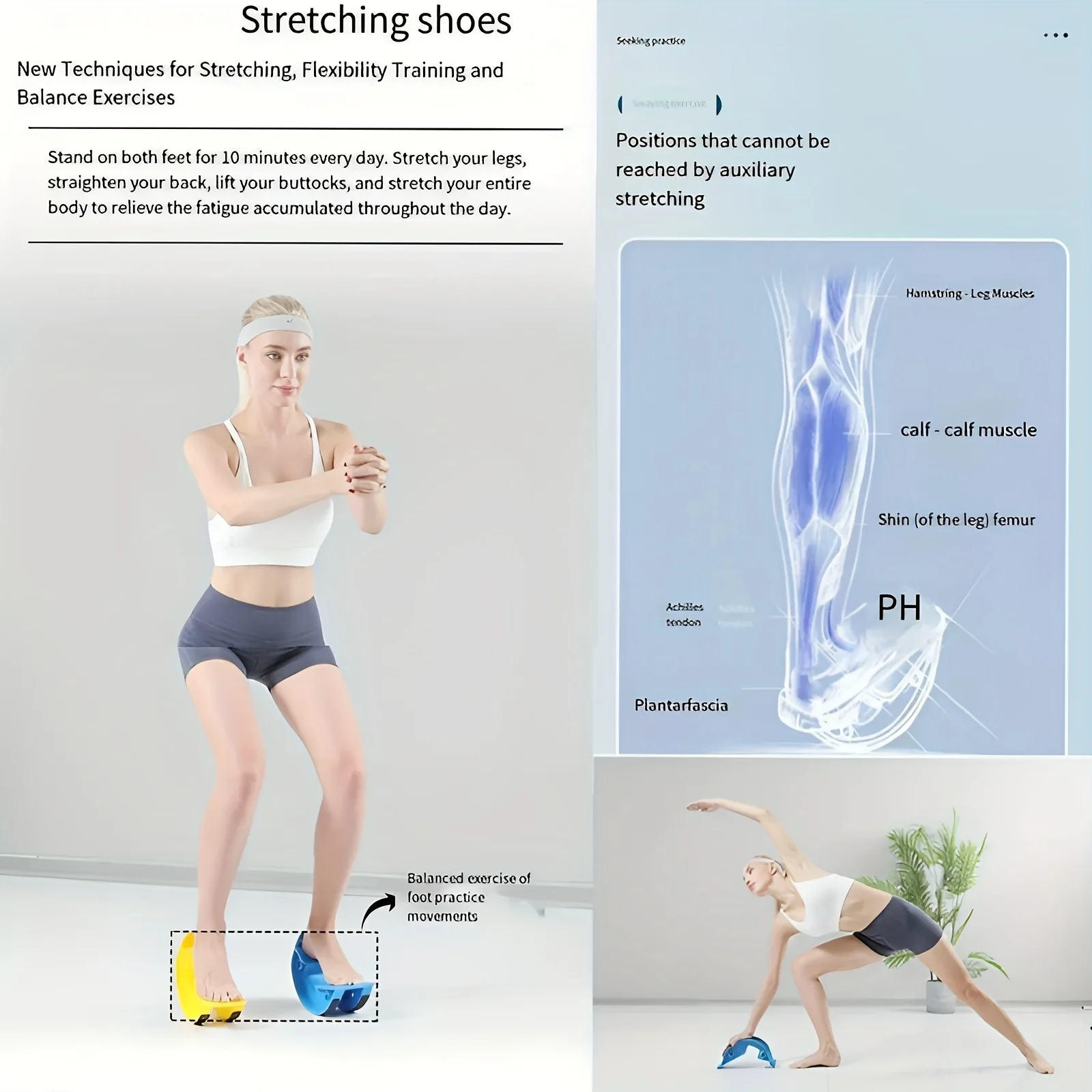 Manual Resistance Leg Trainer Plastic Home Fitness Equipment