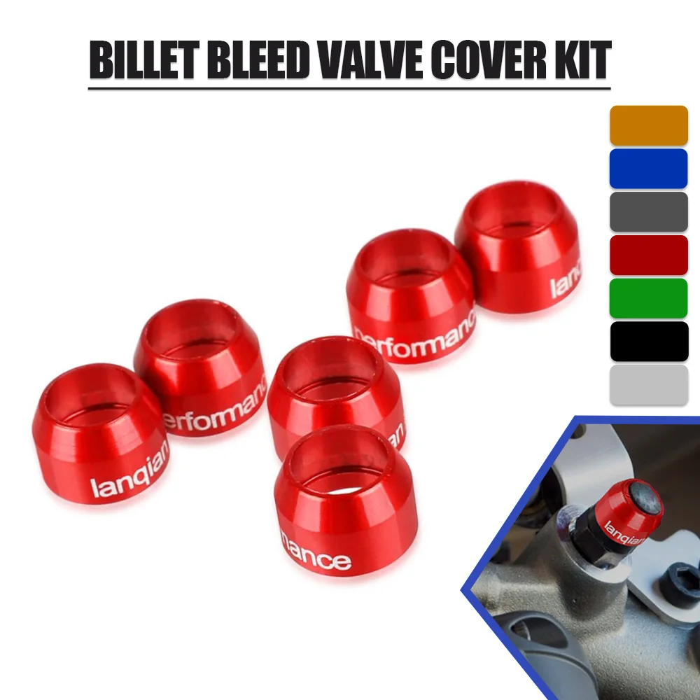 

Motorcycle Universal Billet Bleed Valve Cover Kit For SUZUKI G--XR 600 750 1000 FOR R 675 ABS Speed triple R ABS