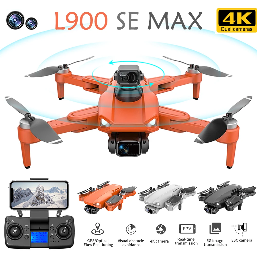 Drone Con Cámara Dual 4K HD Y 2 Baterías – Quadcopter RC Con Prevención De Obstáculos, Control Por Gestos Y Modo Sin Cabeza Para Principiantes