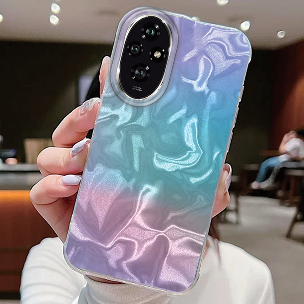 Colorful Gradient Silicone Bumper Phone Case