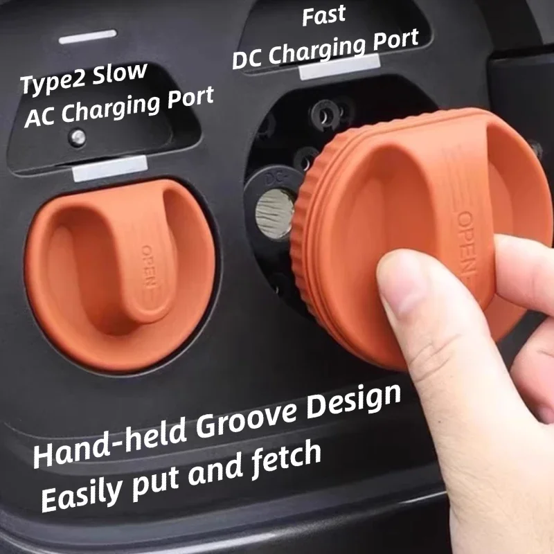 Universal Electric Car Charging Port Cover Dust Proof Plug Cap ...