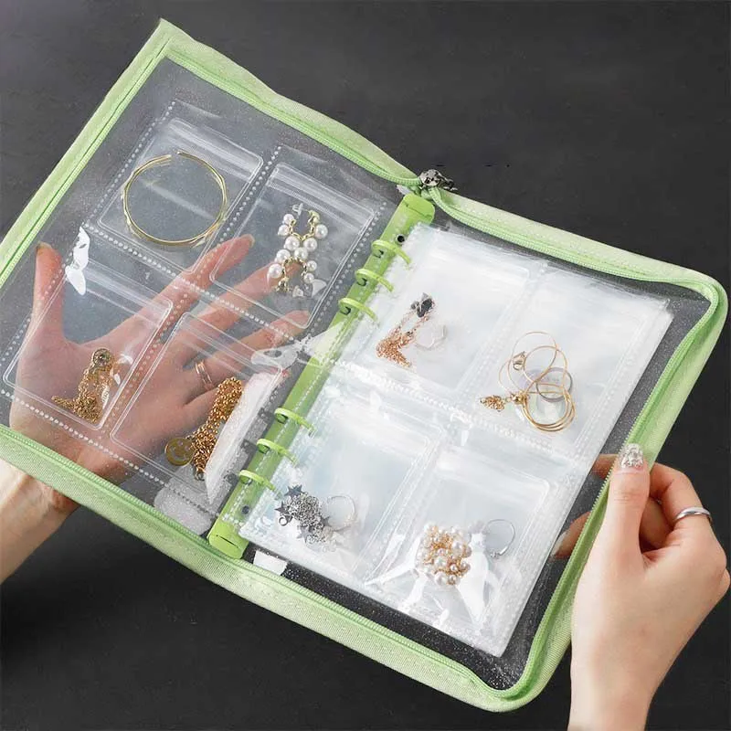 Ins 120 Grids Jewelry Storage Book Anti-oxidation Rings Necklace Photo  Holder Bag Portable Travel Jewelry Cards Organizer Box - AliExpress