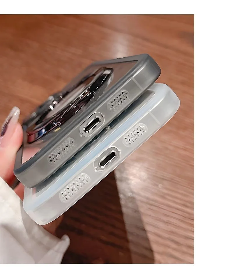 Transparent Soft Case with Magnetic Ring and Lens Protection