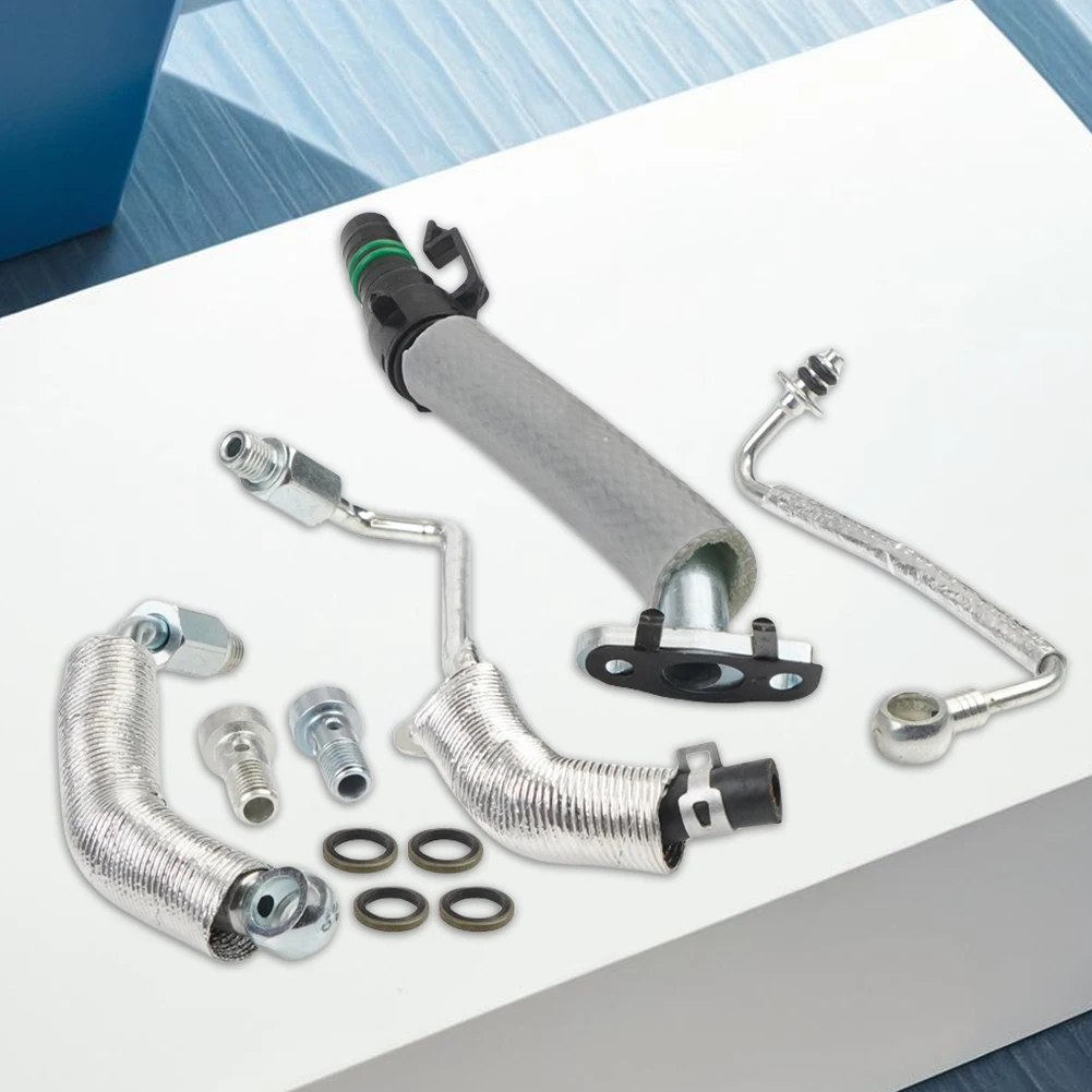 55568031 Turbo Oil Return Drain Line and Oil Feed Pipe Kit 55592600 25198546 55567067 55587854 for Chevy Sonic for Buick Encore