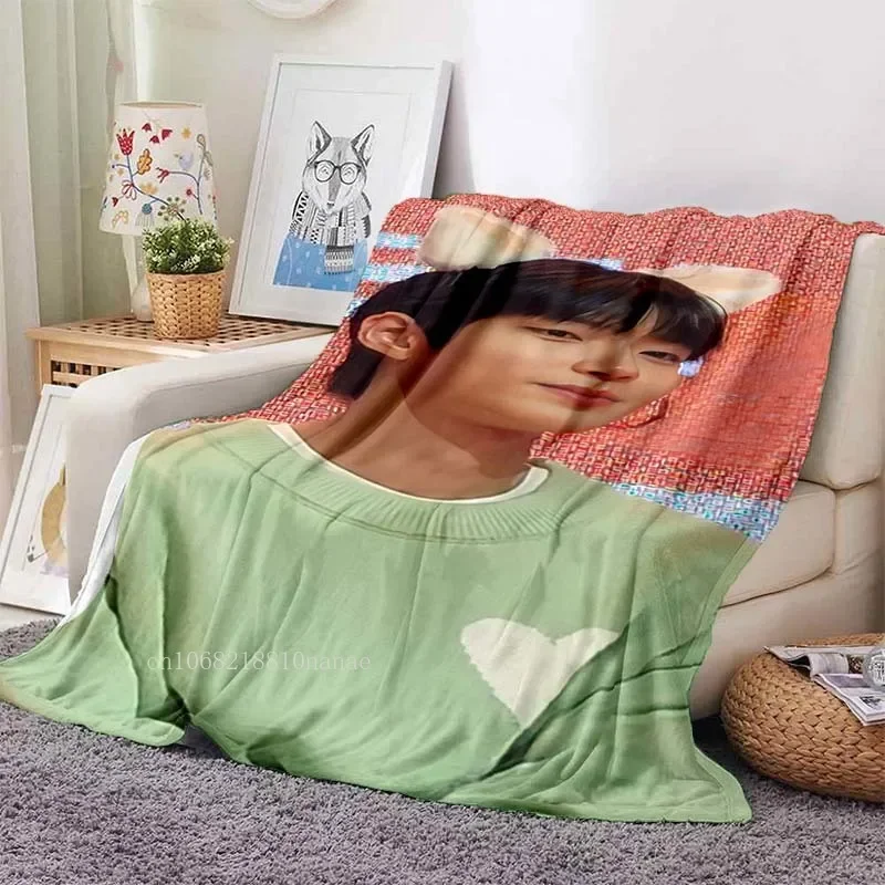 Hwang In Yeop Soft Flannel Blanket Kd Star Poster Blanket Sofa Bed Bedroom Living Room Portable Home Travel Break Blanket 2