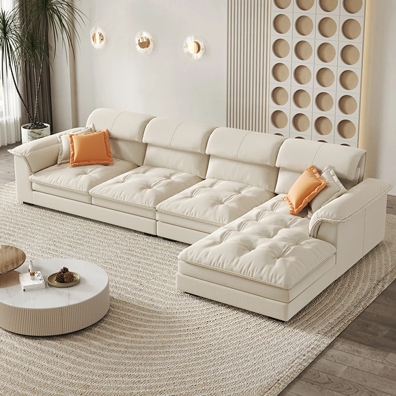 

Sectional Living Room Sofa Nordic Luxury Modular Corner Sofa Comfortable Lounge Divano Soggiorno Di Lusso Modern Furniture