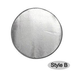 Premium Double Thick Foldable Sun Shade Cover - Silver Anti - UV Protection (Style B - Silver)
