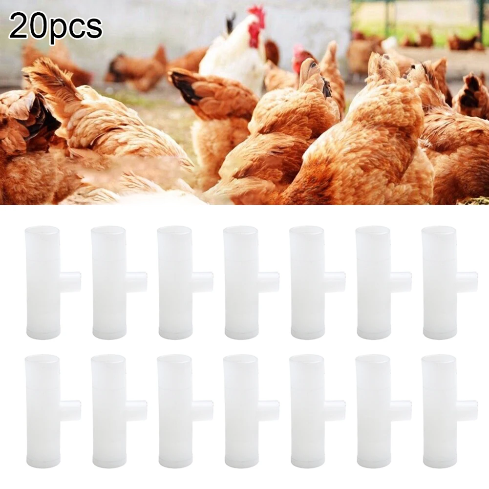 Pet Supplies Drinker Backyard Replacement Tee Fittings White 1/2 Inch Automatic Chicken Cup/nipple T-shaped Pipe