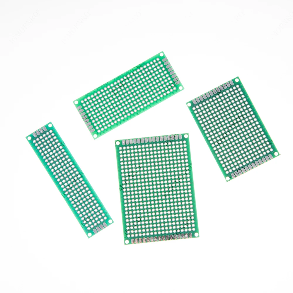 4pcs 5x7 4x6 3x7 2x8 cm 5*7 4*6 3*7 2*8 양면 구리 프로토 타입 pcb 범용 보드 동굴 플레이트 회로 기판