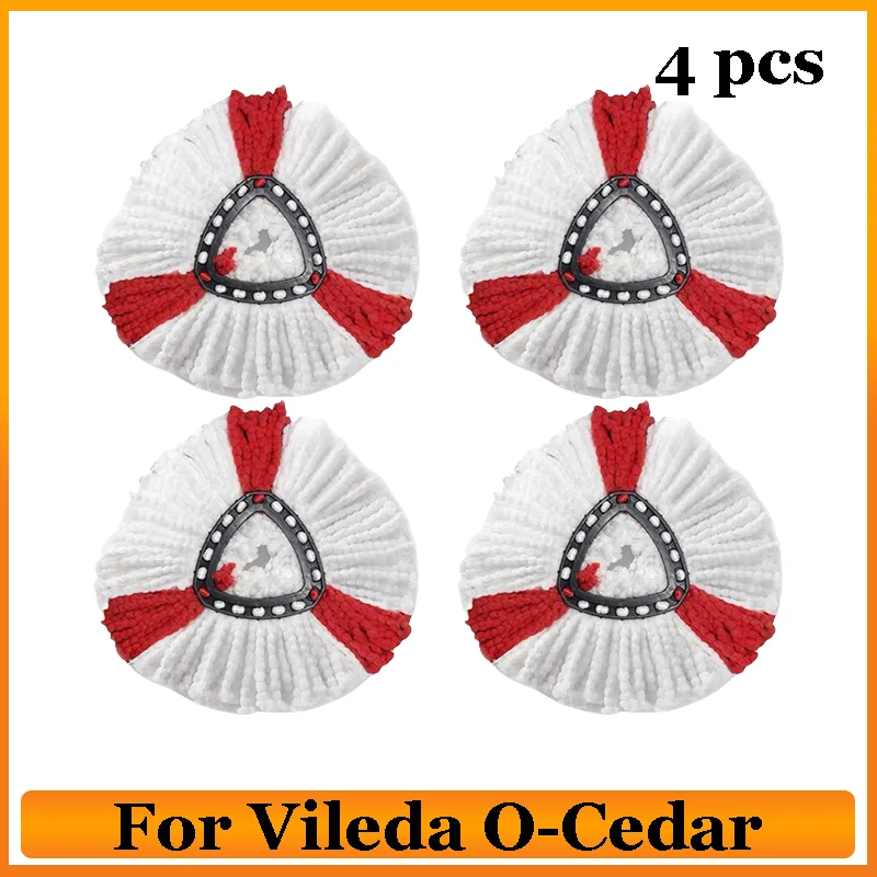 Set 5 Testine Ricambio Mocio Compatibile Con O Cedar Easy Wring 1 Sistema Serbatoio - 2 Panni Microfibra, Manico Telescopico, Spazzola E Base - 5