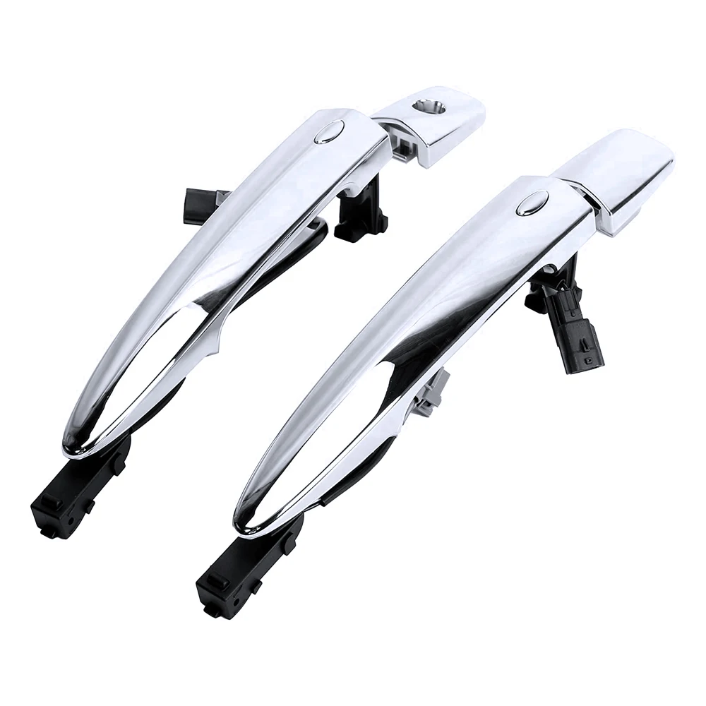 2pcs Car Front Chrome Exterior Door Handles Silver ABS 826469N00A 806469N00A 806451AA0A for