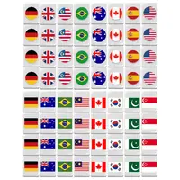 Flag Mahjong Set 64PCS Game Blocks Mahjong Sets Game Blocks Mahjong Sets For Party Seaside Escape Game Tiles Flag Pattern Tile 1