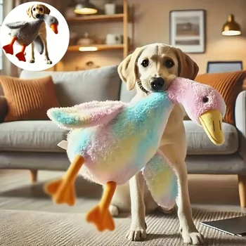 1 pz 50 cm Morbido Colorato Anatra Peluche per Gatti Cani Rilassarsi Pet Compagno Ansia-Aviare Cane Buddy Rilascio di Energia Regalo per Animali Domestici