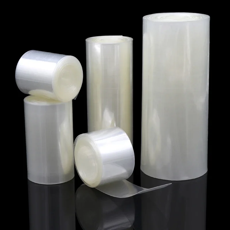 18650 PVC 열 수축 튜브 배터리 팩, 투명 폭 200mm  500mm 절연 보호 필름 랩 리튬 케이스 케이블 슬리브