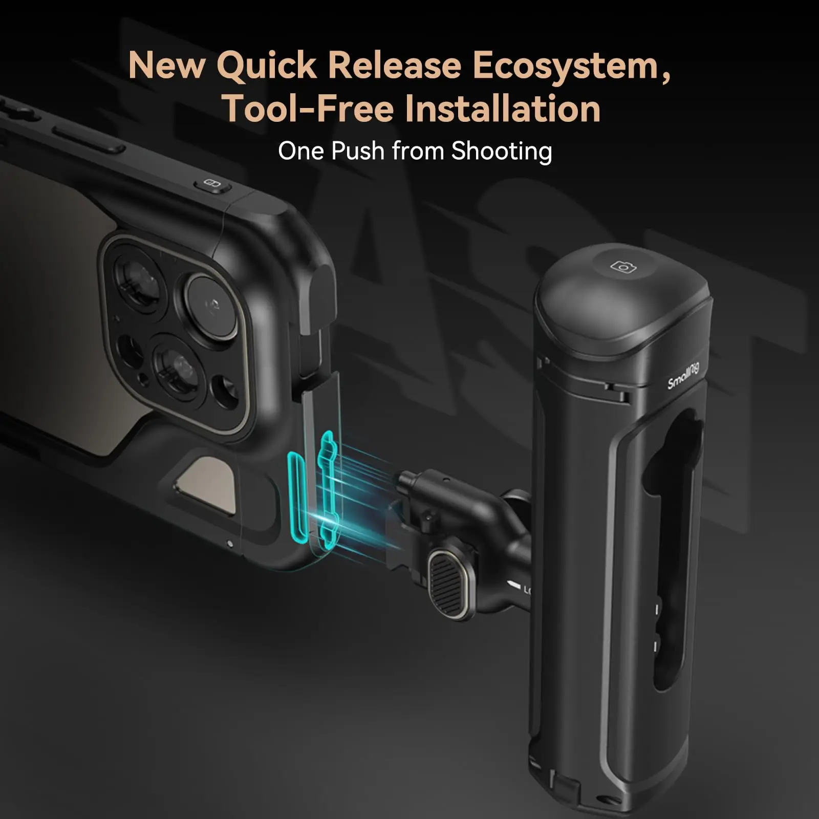 iPhone 15 Pro Max用　SmallRig ケージ＆ハンドル Amazon.com: SmallRig x Brandon Li Mobile Video Kit for