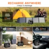 CTOLITY 500W Portable Power Station (60000mAh) 345Wh Portable Power Station LiFePO4 Battery Solar Generator for Outdoor Camping 4