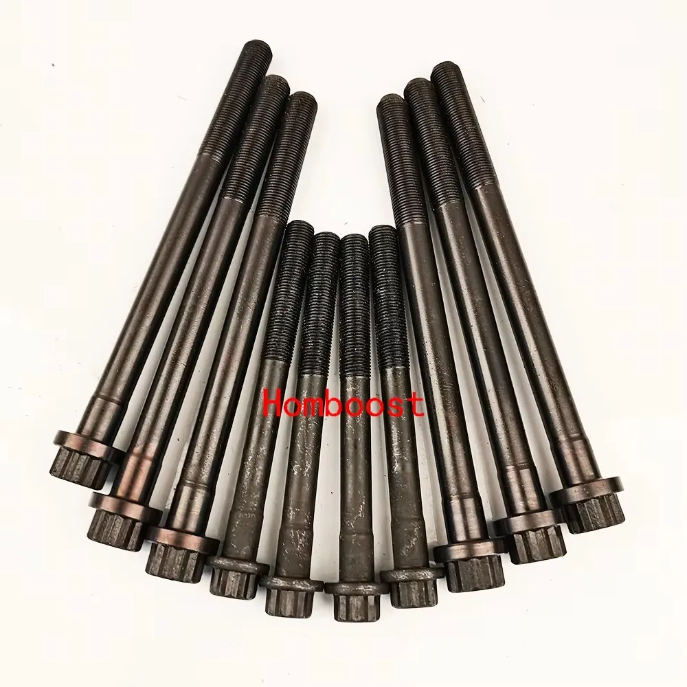 10PCS 실린더 헤드 볼트 나사 세트 1GDFTV 2GDFTV 90910-02193 Toyota Fortuner Hiace Hilux Land Cruiser Prado 용