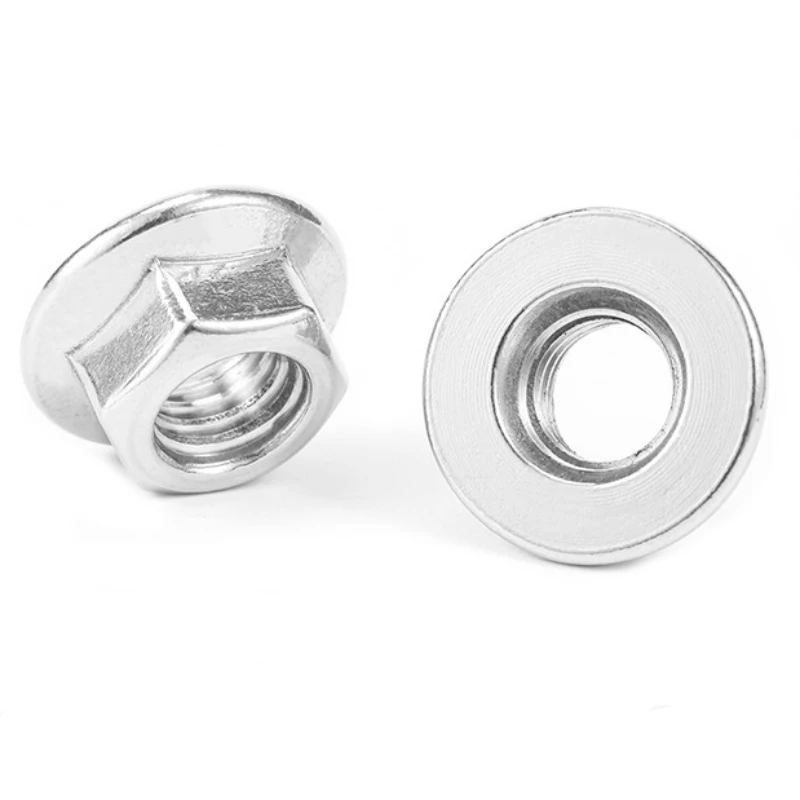 304StainlessSteelHexagonFlangeNutsDIN6923NoSerratedM3M4M5M6M8M10M12-AliExpress13