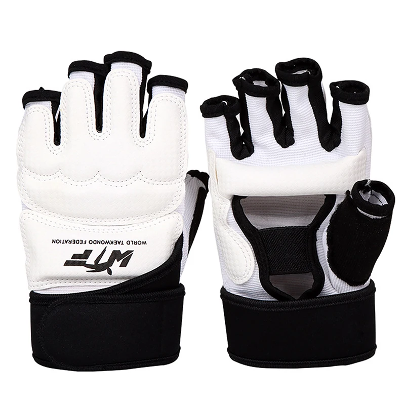 Taekwondo  Leather Foot Gloves Sparring Karate Ankle Protector Guard Gear Boxing Martial Arts Foot Guard Sock Adult Kid 5