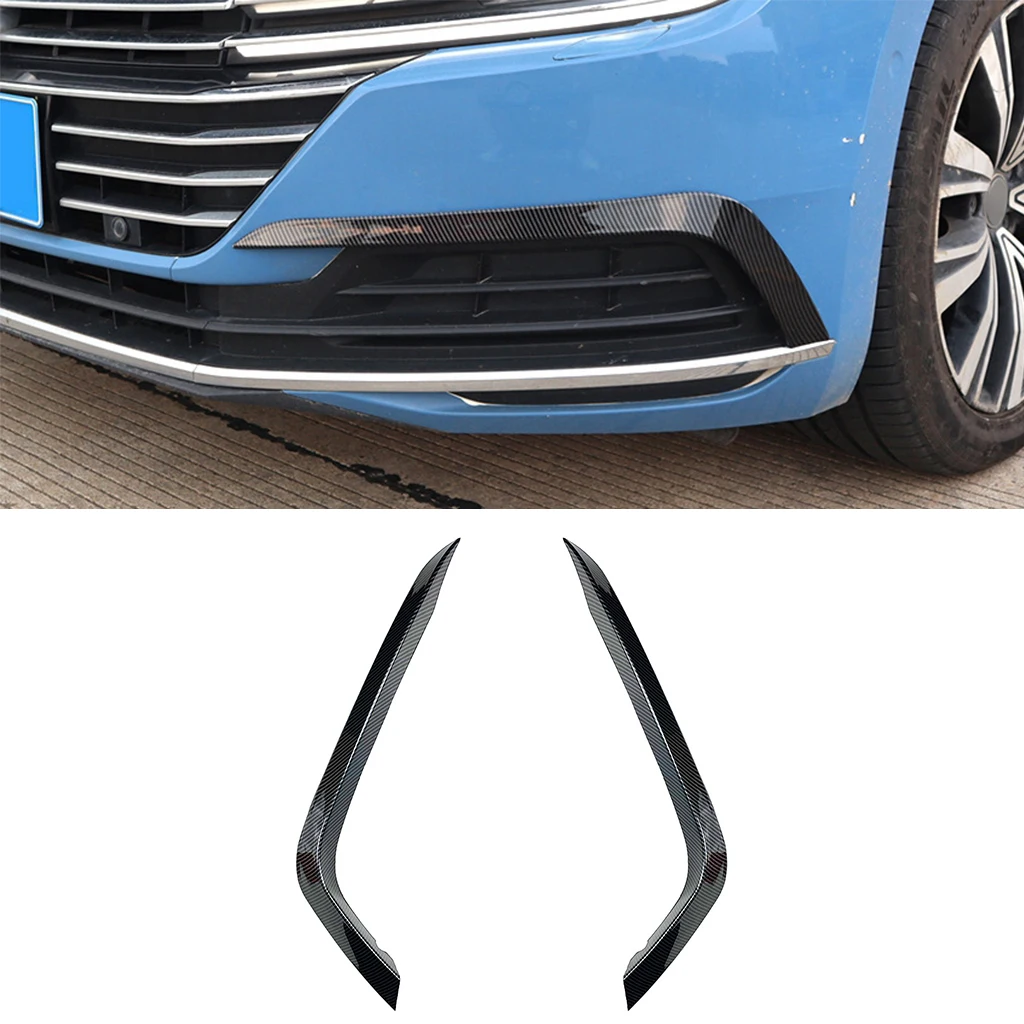 Auto Paraurti Anteriore Splitter Spoiler Laterale Air Vent Wind Knife Body Kit Per Volkswagen Arteon Cc 2017-2020